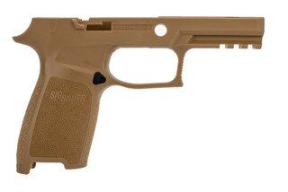 SIG Sauer P320 Grip Module is a carry size and comes in coyote